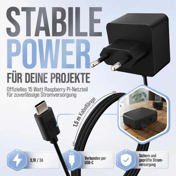 Raspberry Pi 4 Starter Set 8GB RAM 64GB mit Gehäuse &amp; Netzteil - Bild 4