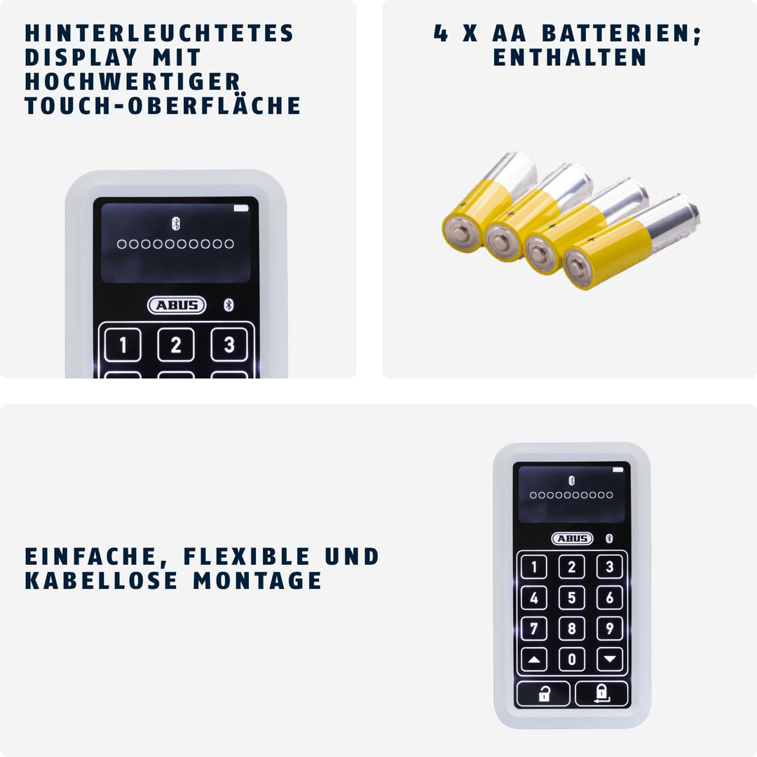 Bluetooth-Tastatur mit PIN-Code für Türschlossantriebe, IP54 - Bild 3