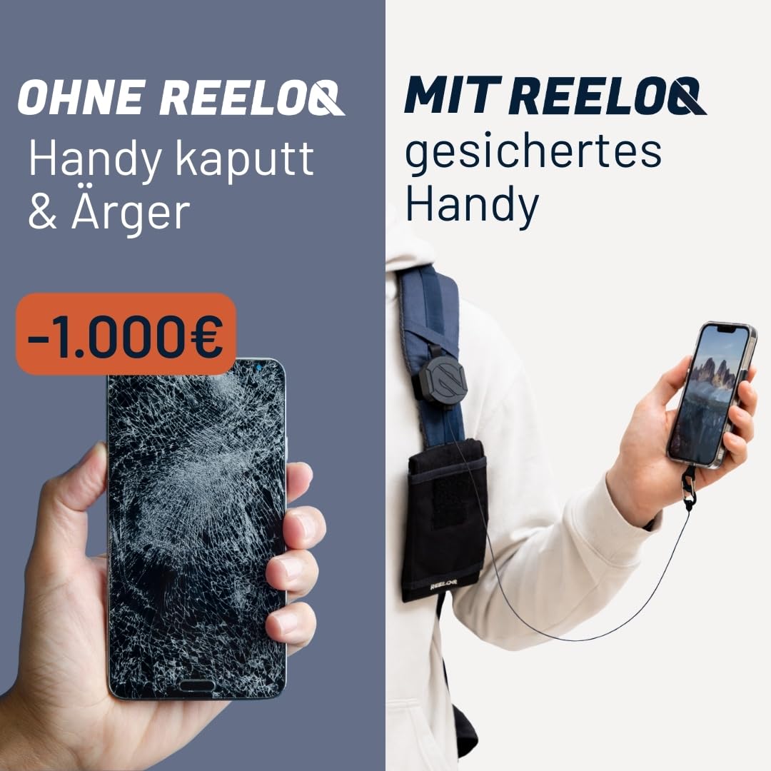 Handysicherung Rucksack 360° mit ausziehbarem Seil für Outdoor - Bild 7