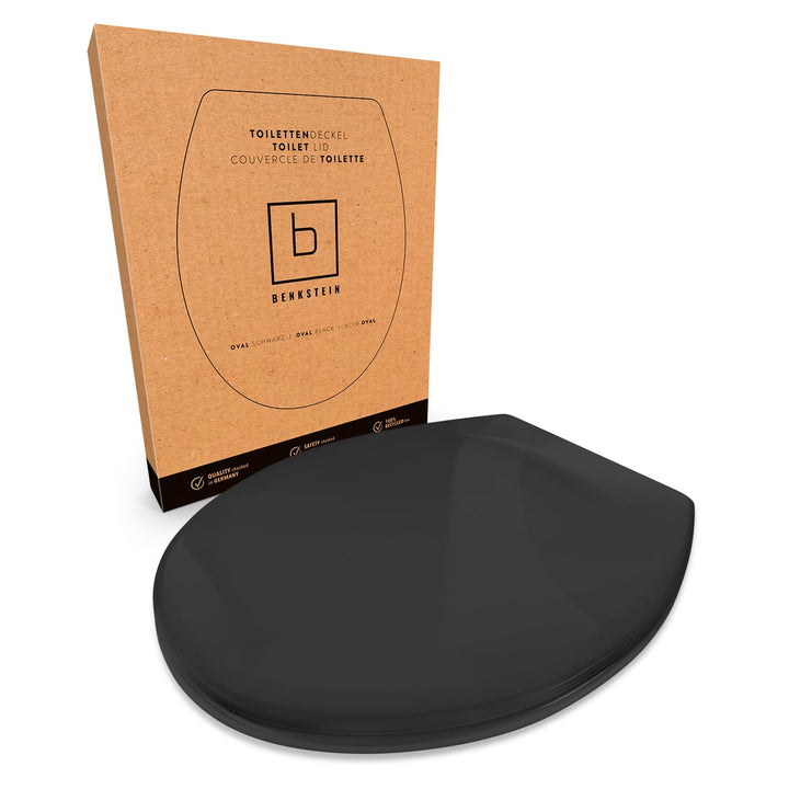 Toilettensitz oval Duroplast antibakteriell Softclose schwarz - Bild 8