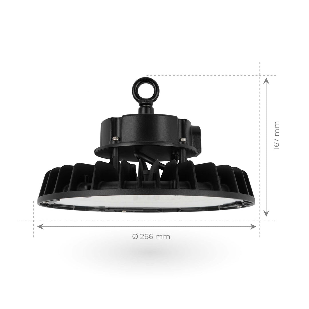 LED Hallenstrahler UFO 200W dimmbar 6500K IP65 für Werkstatt - Bild 6