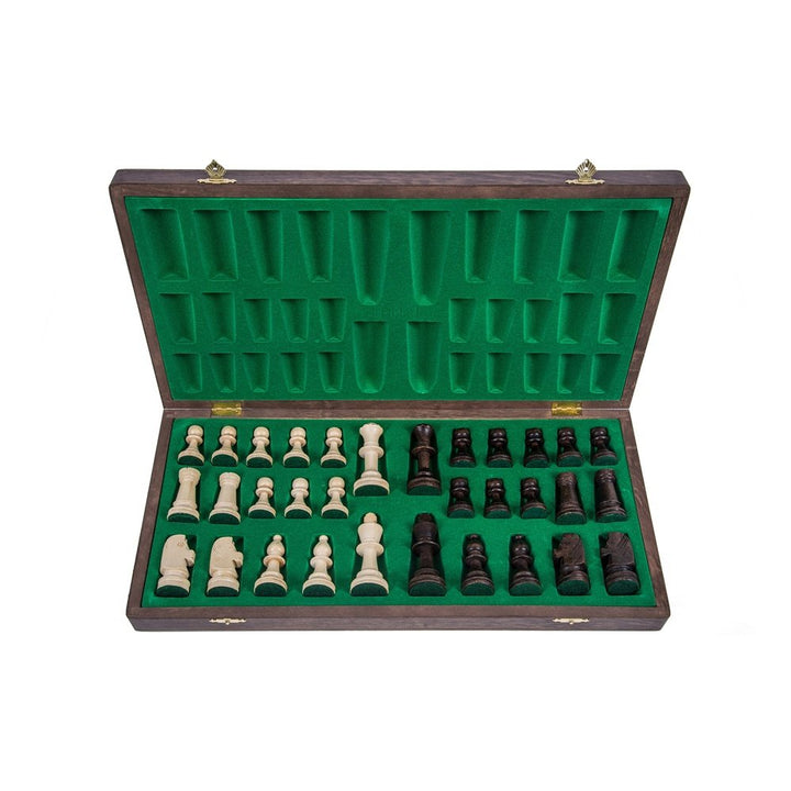 Schachspiel Holz Staunton 4 mit gewichteten Figuren Turniergrösse - Bild 3