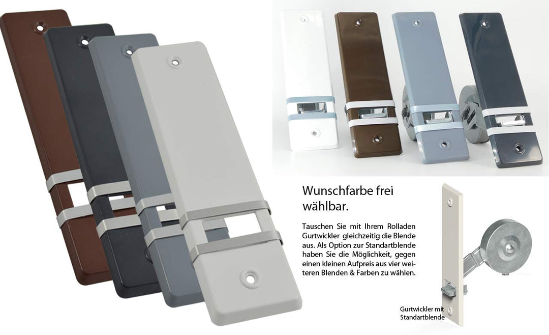 Rolladen Gurtwickler Unterputz Grau 5er-Set Maxigurt 23mm - Bild 6