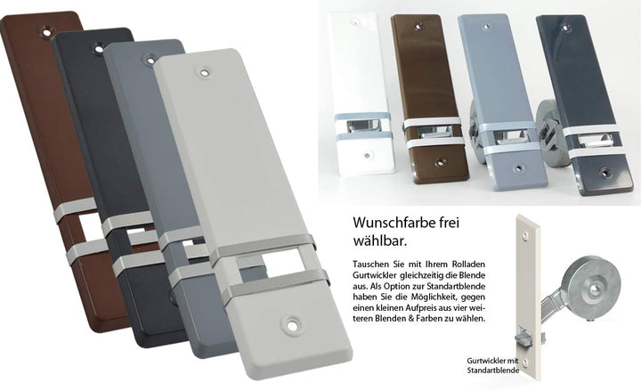 Rolladen Gurtwickler Unterputz Grau 10er-Set Maxigurt 23mm - Bild 9