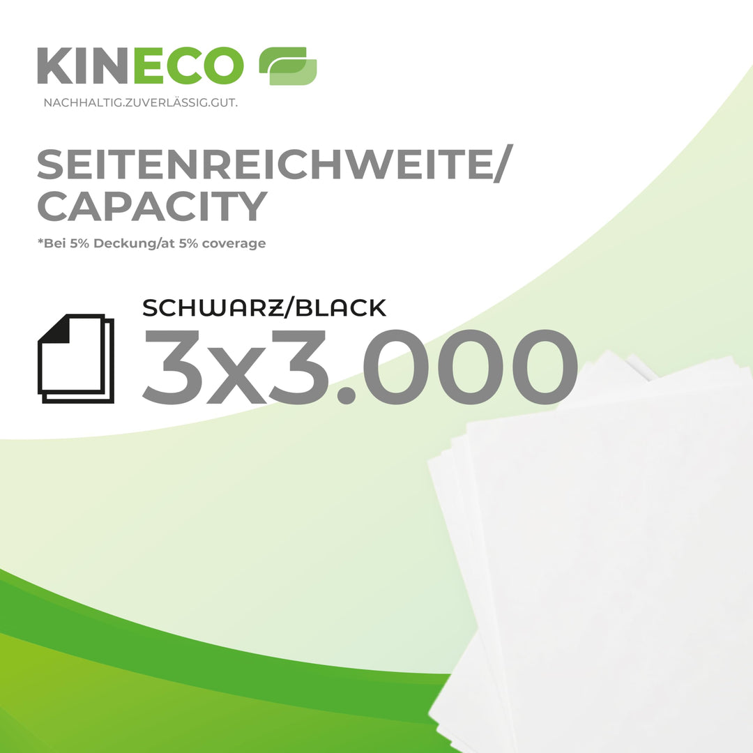 Toner Schwarz kompatibel mit Kyocera TK-1150 3er Pack 3x3000 Seiten - Bild 3