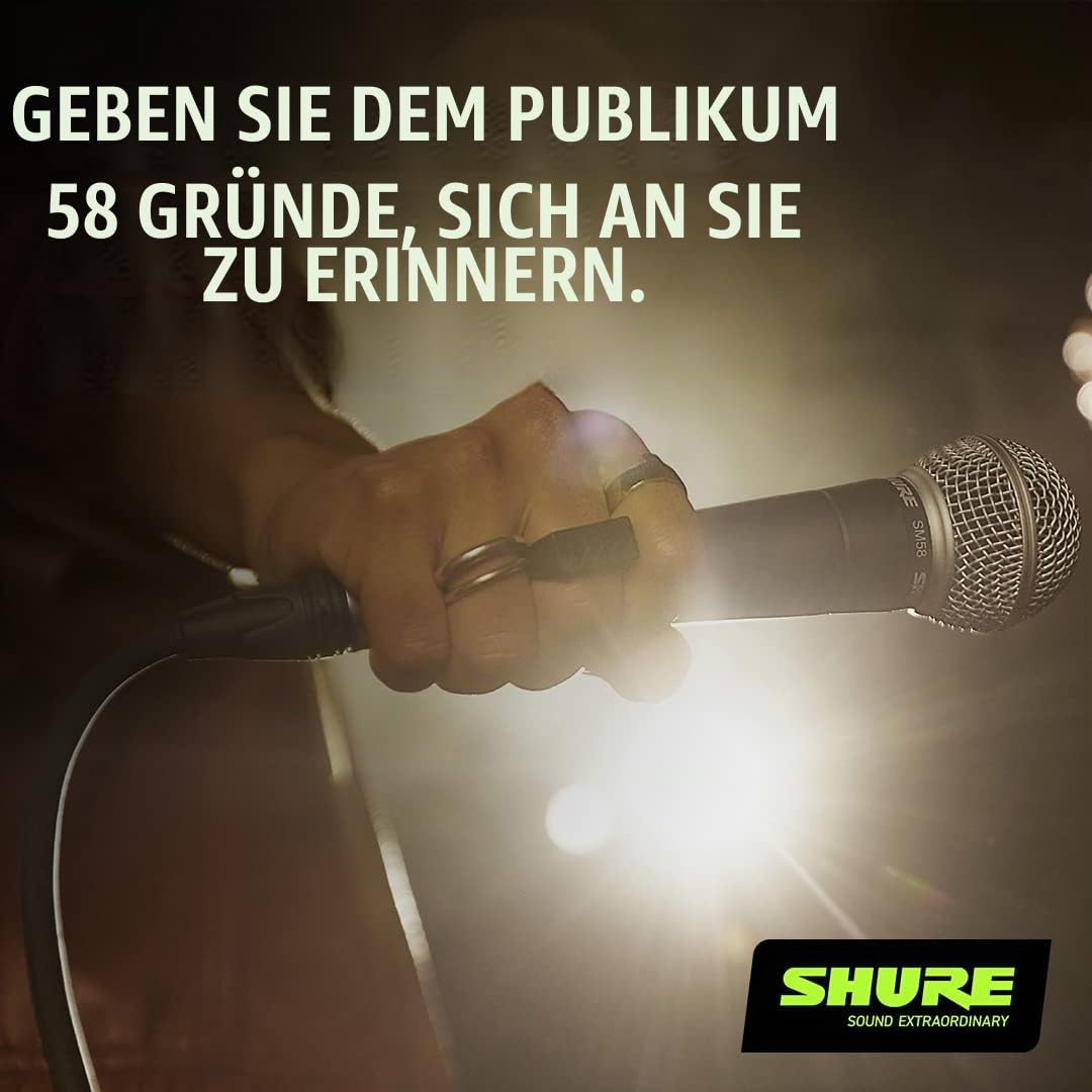 Dynamisches Gesangsmikrofon XLR Niere mit Poppschutz für Bühne &amp; Studio - Bild 4