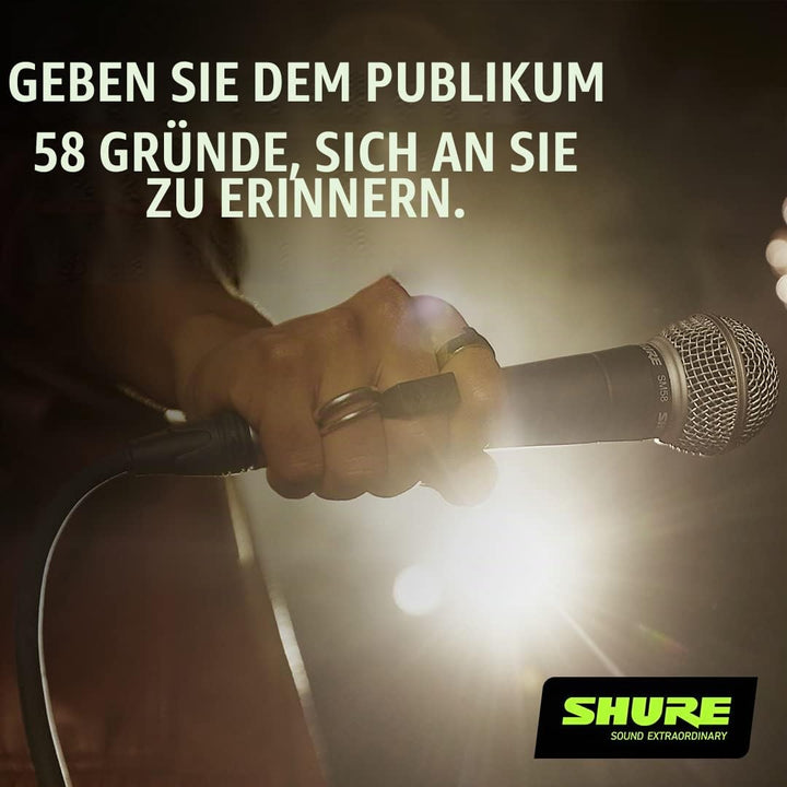 Dynamisches Gesangsmikrofon XLR Niere mit Poppschutz für Bühne &amp; Studio - Bild 4