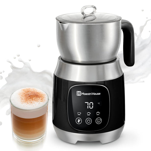 Milchaufschäumer elektrisch 600 ml Touch-Steuerung 6 Programme