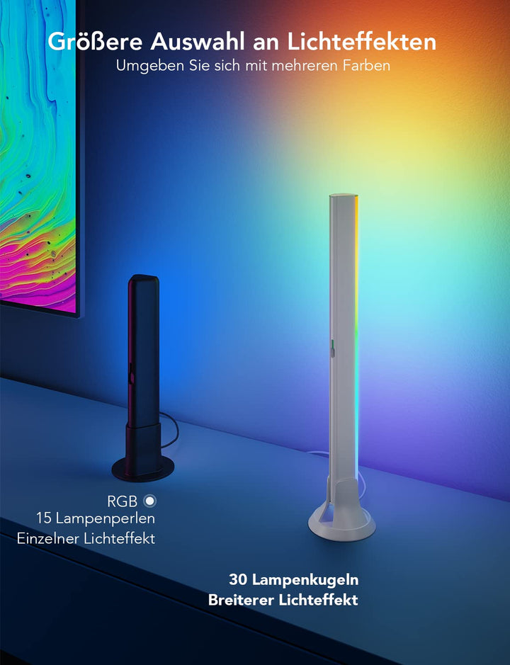 TV Light Bars RGBIC WiFi 16 Mio. Farben 31 Szenenmodi Backlight - Bild 2