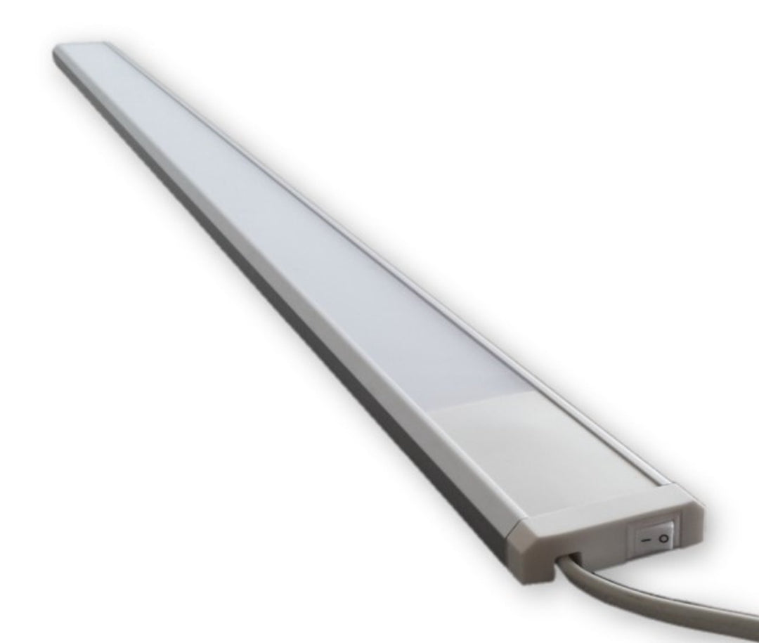 LED Unterbauleuchte Alu 90 cm 15W warmweiss mit Schalter