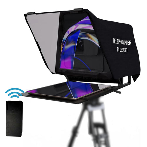 Teleprompter für iPad, Tablet, Smartphone & DSLR, 28x19 cm