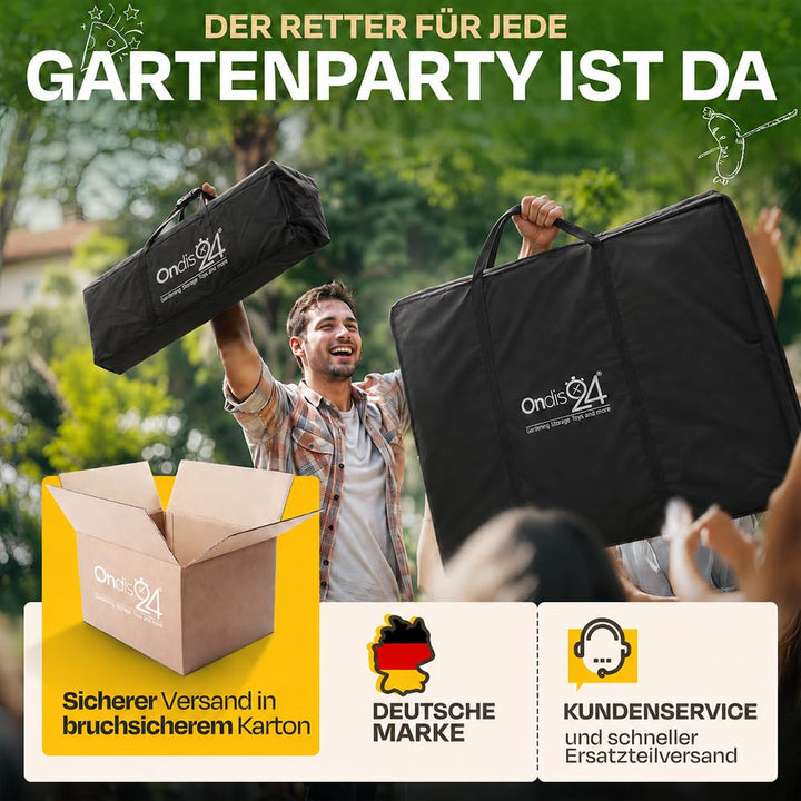 Bierzeltgarnitur klappbar Kunststoff XL 3-teilig für 6-8 Personen - Bild 7