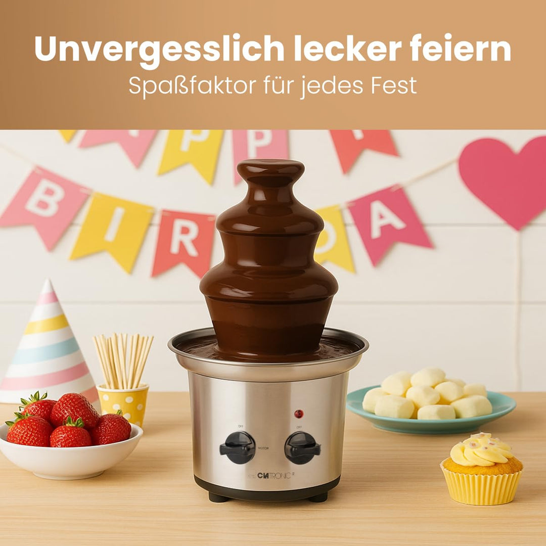 Schokobrunnen Edelstahl mit Schneckenwelle für Früchte &amp; Gebäck - Bild 7