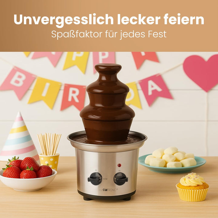 Schokobrunnen Edelstahl mit Schneckenwelle für Früchte &amp; Gebäck - Bild 7