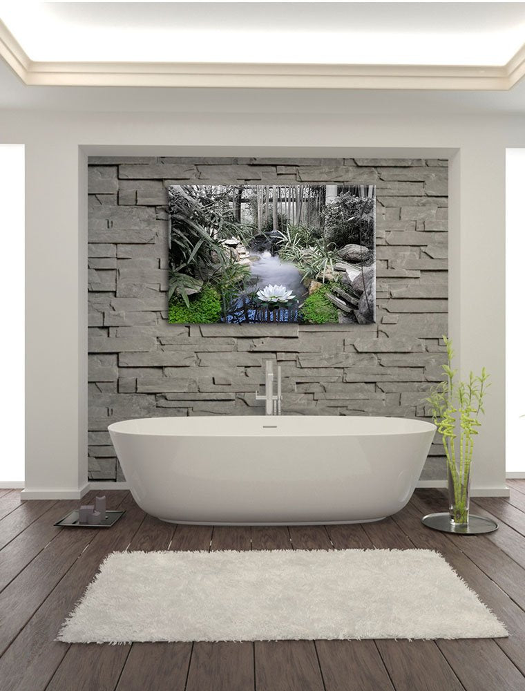 Leinwandbild Zen Garten Japan 100x70 cm auf Keilrahmen - Bild 7