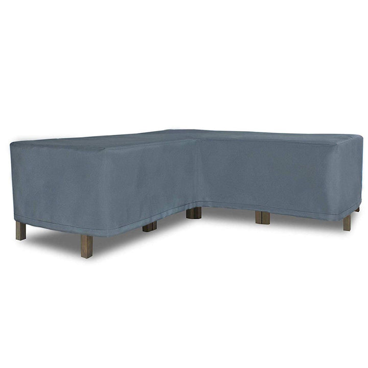 Schutzhülle Eckbank L-Form Gartenmöbel 235x235x100x70 cm Grau