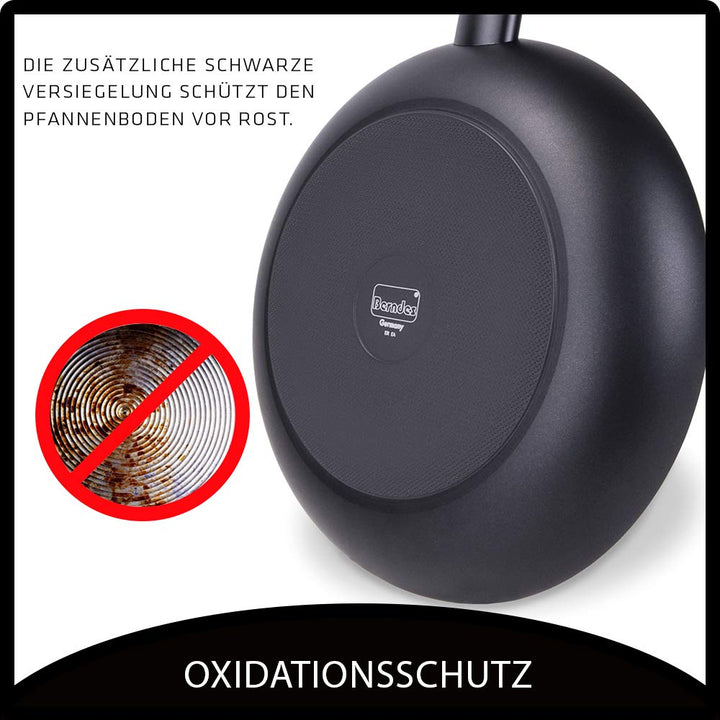 Grillpfanne Gusseisen emailliert 27x27 cm mit Grillrippen - Bild 5