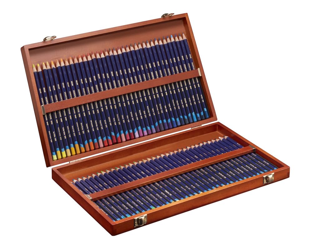 Aquarellstifte Wasservermalbar 72er Set Holzbox 4mm Kern Profi - Bild 2