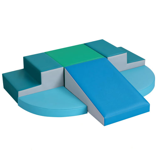 Schaumstoff Bausteine Kinder 6-teilig Klettern Doppeltreppe-Set