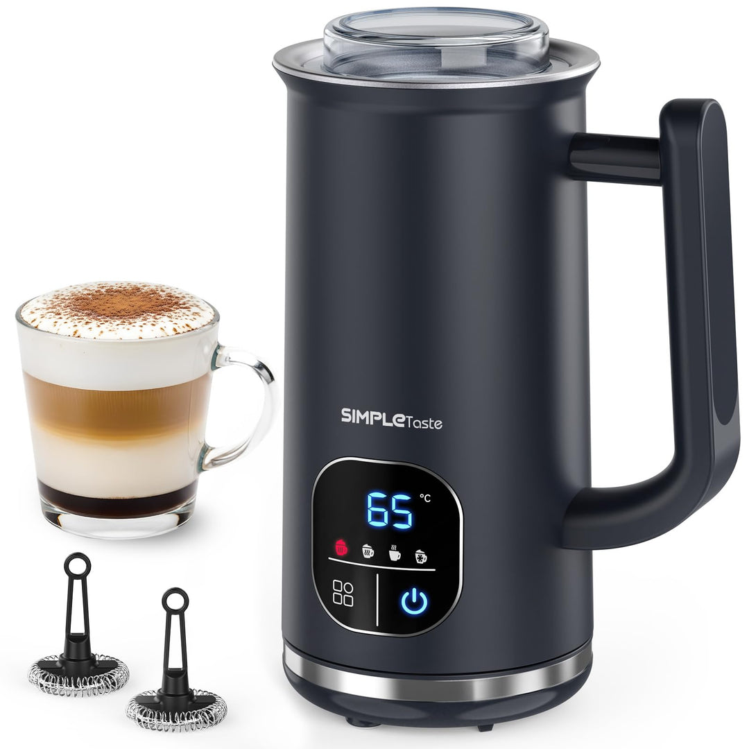 Milchaufschäumer elektrisch 4-in-1 mit Display 400W Marineblau