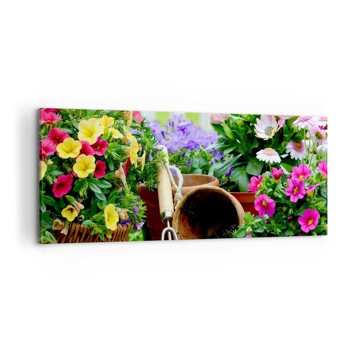 Leinwandbild Botanik Blumen 120x50 cm aufhängefertig