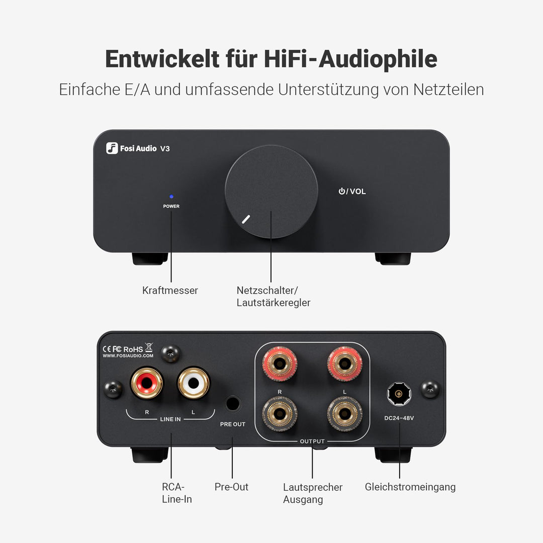 Stereo-Vollverstärker Class D TPA3255 300W x2 für Passivlautsprecher - Bild 2