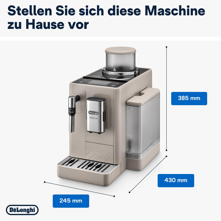 Kaffeevollautomat 8 Getränke Touch-Display Bohnenwechsel kompakt Beige - Bild 8