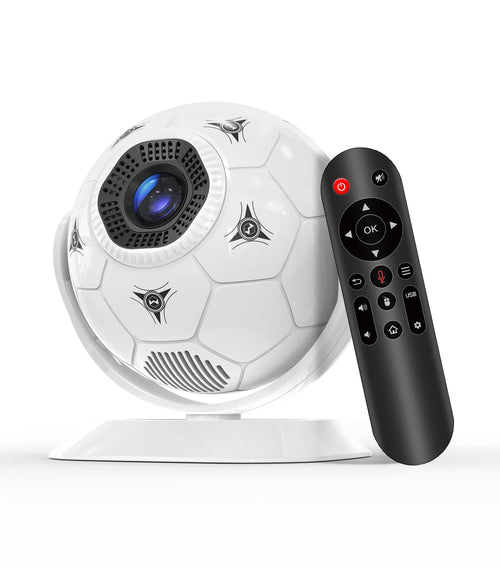 Mini Beamer Kugeldesign 4K Support 35-135 Zoll Android 14 WiFi 6