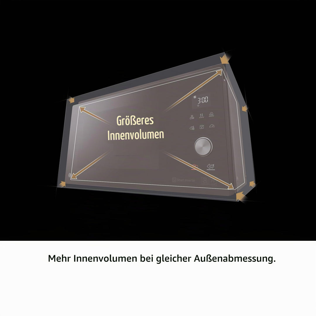 Mikrowelle 4-in-1 mit Umluft und Grill 39 l Edelstahl - Bild 7