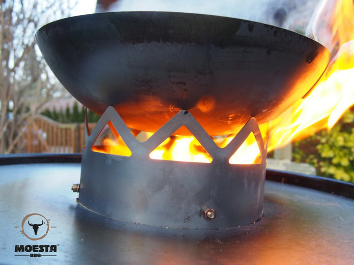 Wok-Set für Kugelgrill 60 cm Stahl mit Kohleeinsatz Asia-Küche - Bild 5