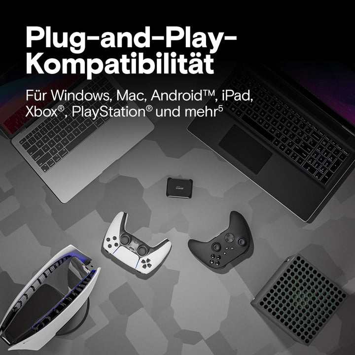 Externe SSD 1TB USB-C 3.2 fuer PC, Mac und Konsolen - Bild 4
