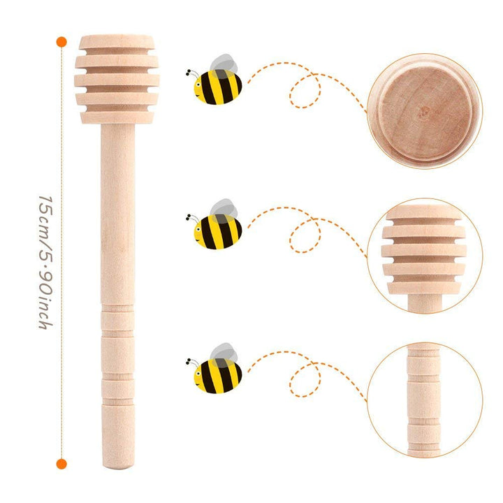 Honigdipper aus Holz 15 cm für Honig &amp; Sirup, 50er-Set - Bild 8