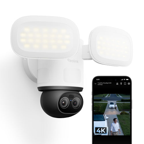 Überwachungskamera Aussen 4K PTZ Wi-Fi 6 Flutlicht 3000 Lumen