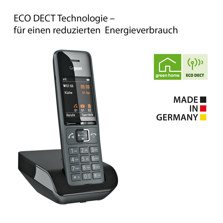 Schnurloses DECT-Telefon 2,2" Farbdisplay Anrufschutz 150 Nummern - Bild 5
