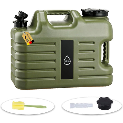 Camping Wasserkanister 18L mit Hahn und Griff, BPA-frei