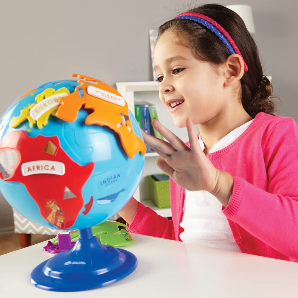 Puzzle-Globus Kinder 6 Kontinente mit Steckteilen ab 3 Jahren - Bild 7