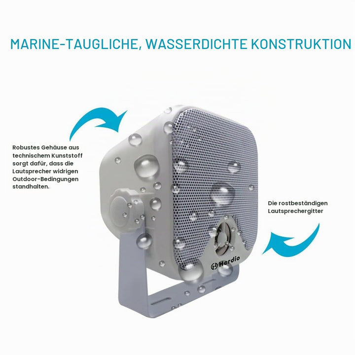 Marine Lautsprecher 100W wasserdicht 10,2 cm für Boot ATV Motorrad - Bild 4