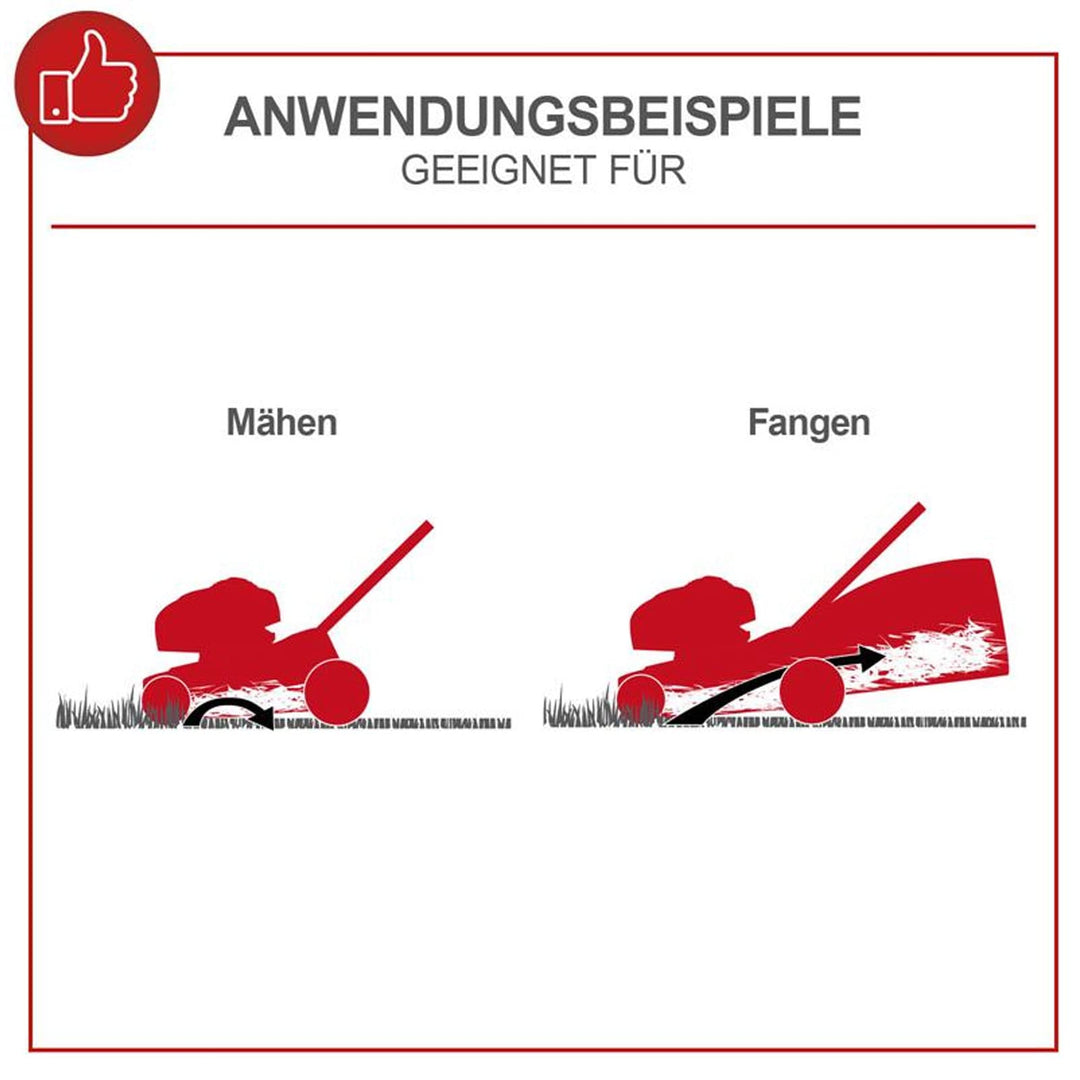 Benzin-Rasenmäher 4-Takt 42 cm Schnittbreite 3-in-1 mit 45-L-Fangkorb - Bild 3