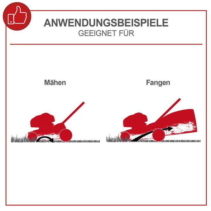 Benzin-Rasenmäher 4-Takt 42 cm Schnittbreite 3-in-1 mit 45-L-Fangkorb - Bild 3