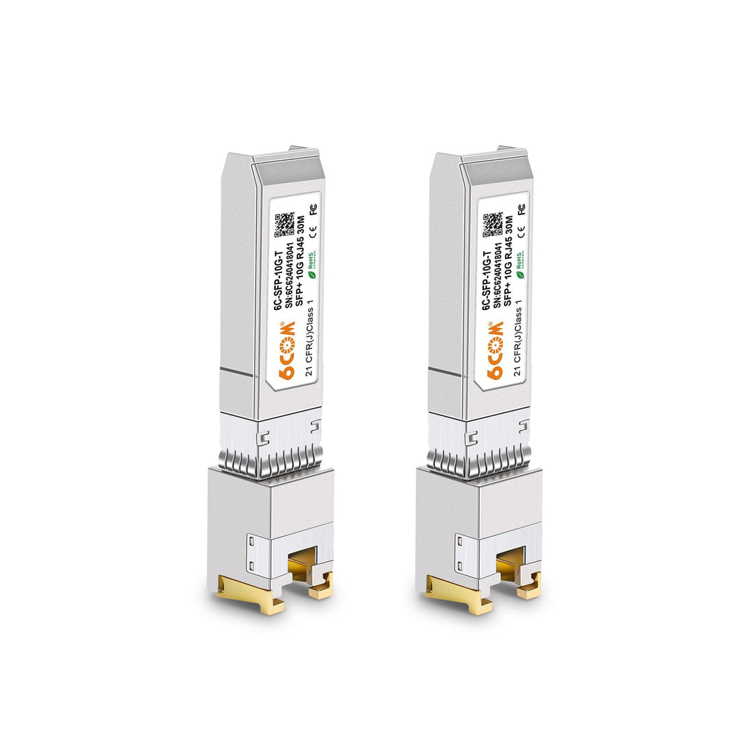SFP+ RJ45 Transceiver 10GBase-T bis 30m, 2er-Set für Cisco, Ubiquiti