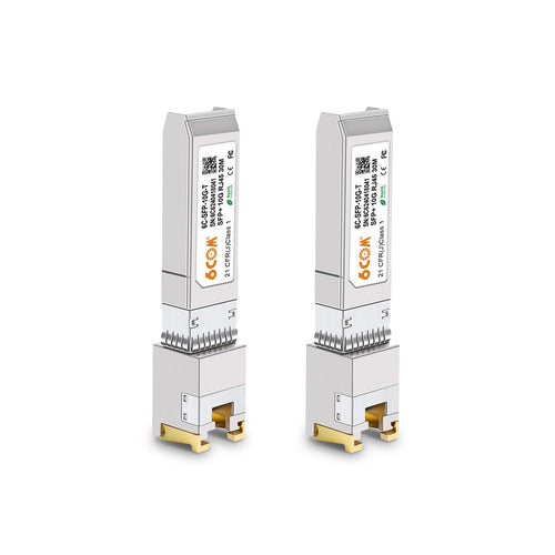 SFP+ RJ45 Transceiver 10GBase-T bis 30m, 2er-Set für Cisco, Ubiquiti