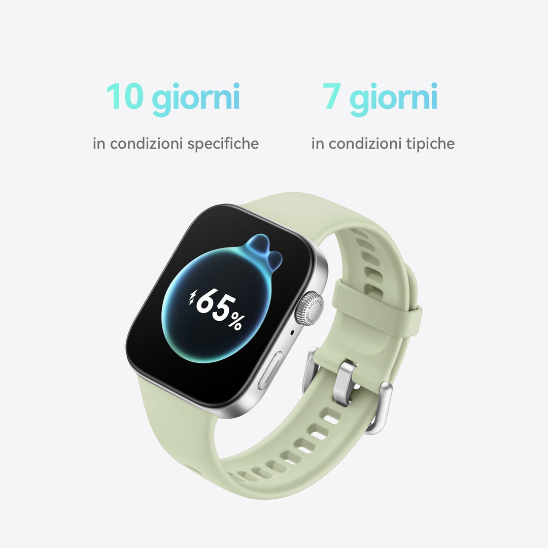 Smartwatch AMOLED 1,82 Zoll GPS 10 Tage Akku grün ultraflach - Bild 6