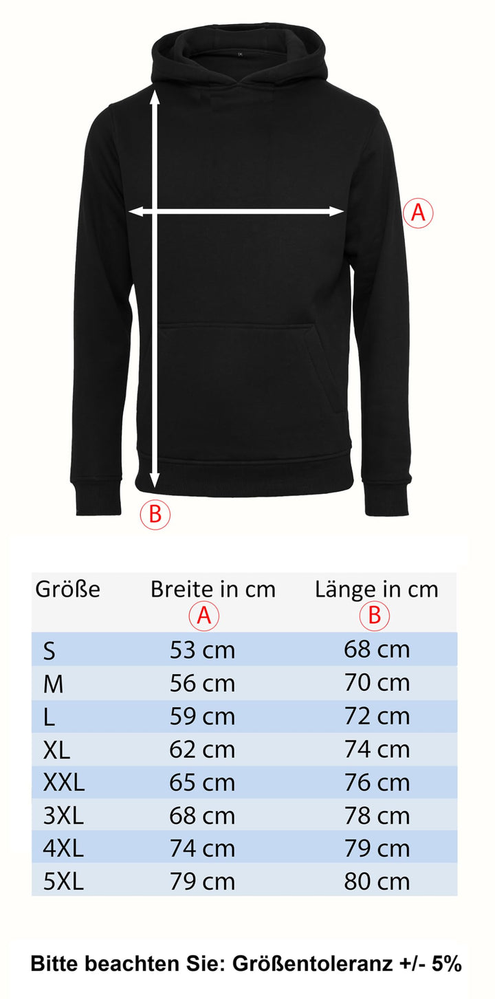Zip-Hoodie Herren Biker-Design mit Stickerei &amp; Siebdruck Schwarz - Bild 7