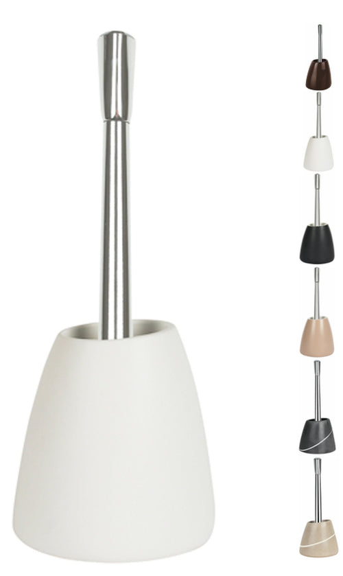 WC-Bürste Steinoptik Polyresin 38x17x13 cm für Badezimmer