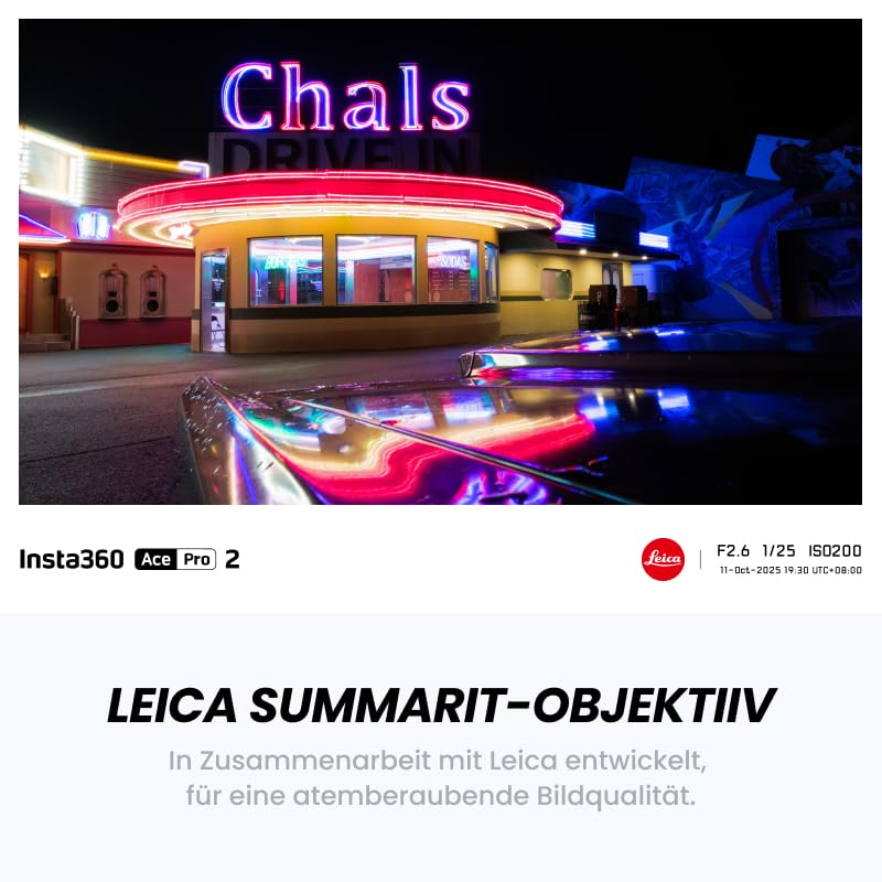 Action-Cam 8K mit Flip-Touchscreen 2 Akkus Leica Optik Weitwinkel - Bild 3