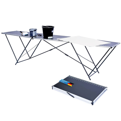 Klapptisch 300x60 cm Aluminium klappbar Camping Markt Tapezieren