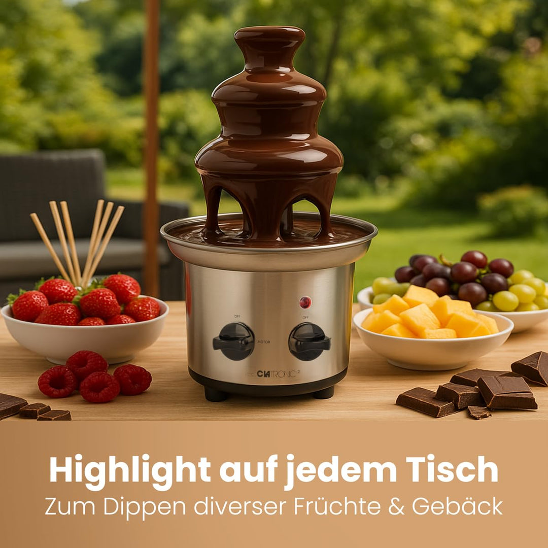Schokobrunnen Edelstahl mit Schneckenwelle für Früchte &amp; Gebäck - Bild 6