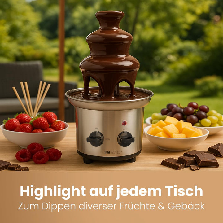 Schokobrunnen Edelstahl mit Schneckenwelle für Früchte &amp; Gebäck - Bild 6