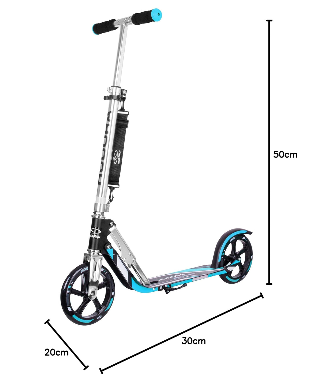 Cityroller Aluminium 205mm klappbar höhenverstellbar bis 100 kg - Bild 9