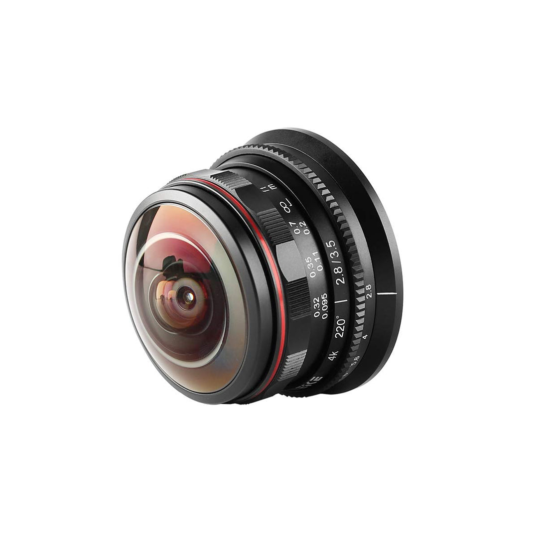 Fisheye-Objektiv 3,5mm f/2.8 220° für Micro 4/3 MFT Kameras - Bild 2